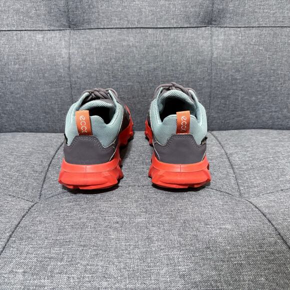Ecco Show Women US 8-8.5 Gray Orange MX Low GTX Hiking Trail Outdoors Sneaker - Picture 4 of 9